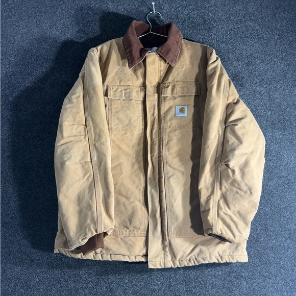 Vintage Carhartt Tan Duck Canvas Active Jacket Men’s XL 90s - Picture 1 of 9
